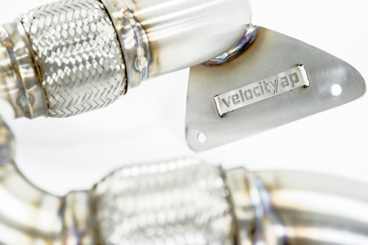 Ferrari 488 GTB & Pista Race Downpipes (Decat Pipes) | VelocityAP, image 3