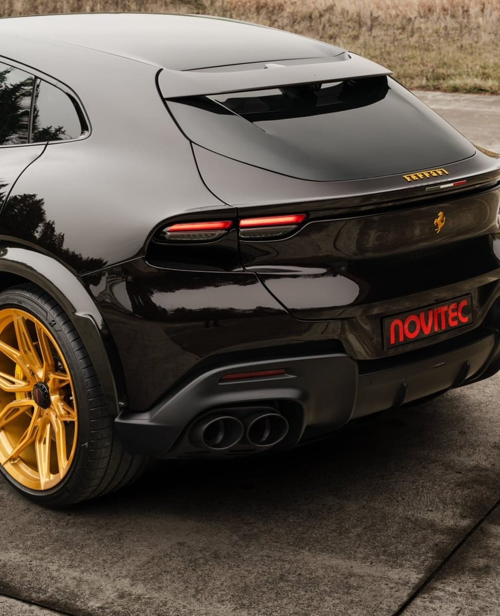 Ferrari Purosangue Novitec Black Stainless Steel Exhaust Tailpipes, image 2