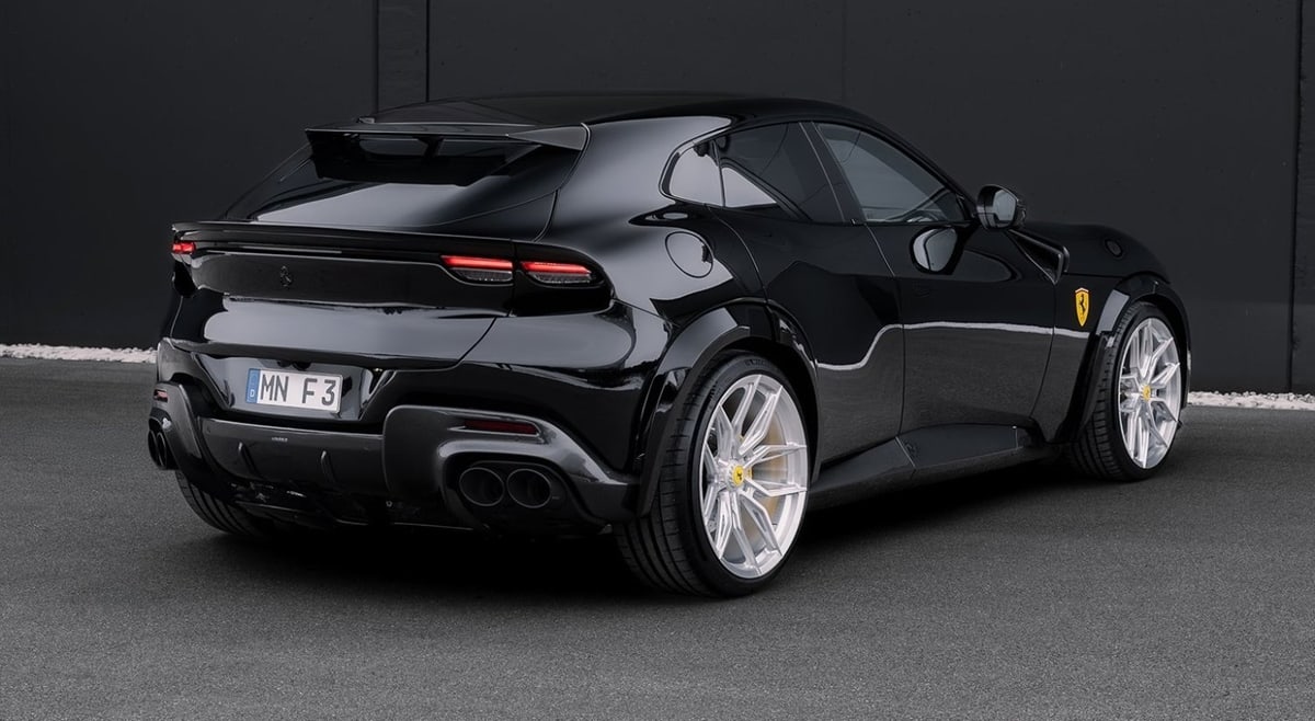 Ferrari Purosangue Novitec Black Stainless Steel Exhaust Tailpipes, image 3