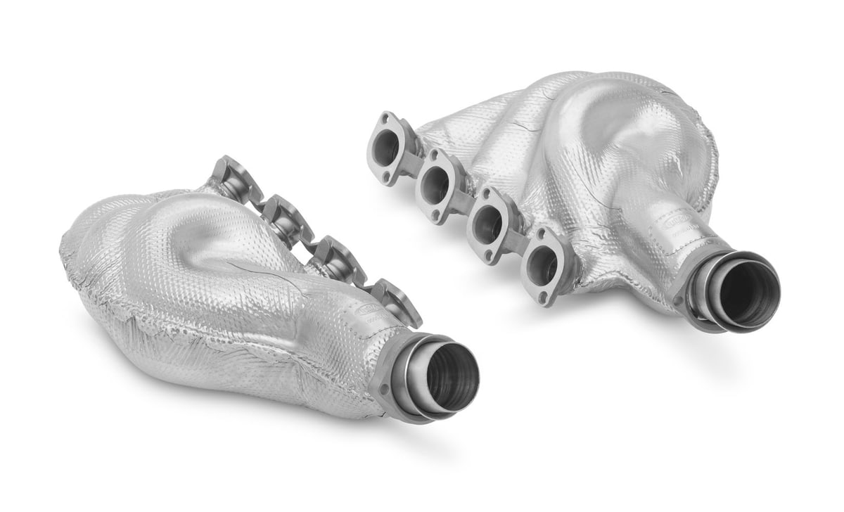 Tubi Style Ferrari 360 Heat Shielded Exhaust Manifolds, image 2